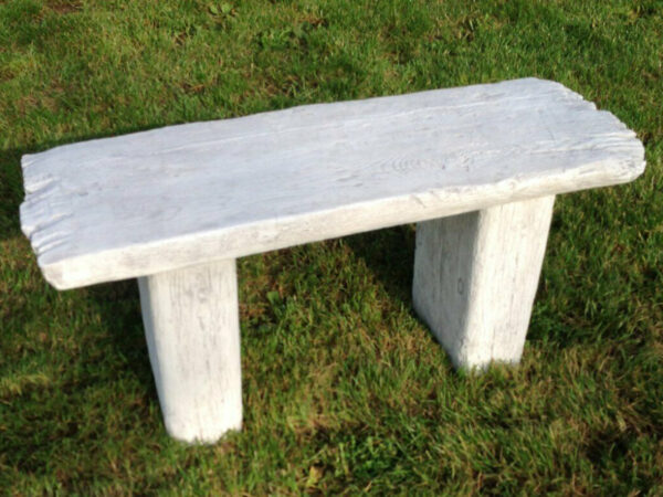 Beton Gartenbank mit Holzoptik, 103 cm lang 3