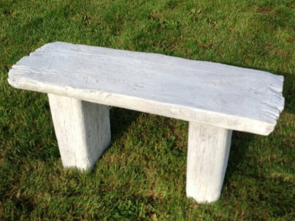 Beton Gartenbank mit Holzoptik, 103 cm lang 4