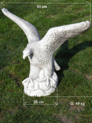 Adlerfigur aus Stein / Beton, 68 cm hoch