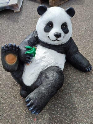 Liegender Deko Panda, 70 cm lang