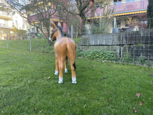 Grosser Deko Esel für den Garten, 95 cm hoch 6