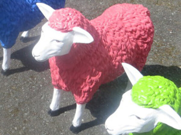 Grosse Dekofigur Schaf in verschiedenen Farben, 60 cm hoch 5
