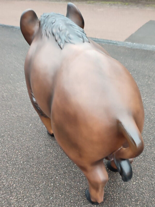 Grosse Eberfigur für den Garten, 125 cm lang 6