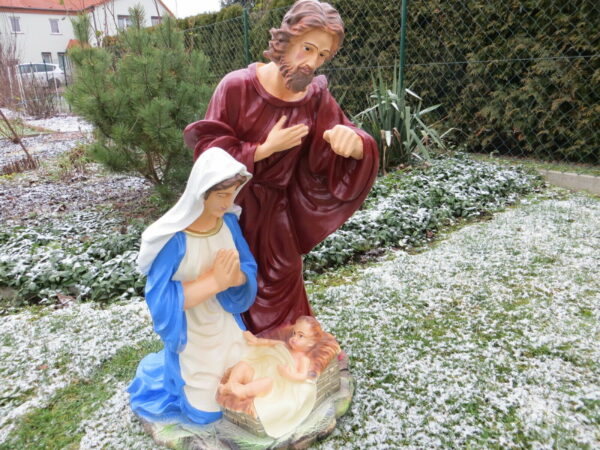 Krippenfiguren Krippenbild Maria, Josef, Jesus, 80 cm hoch 5