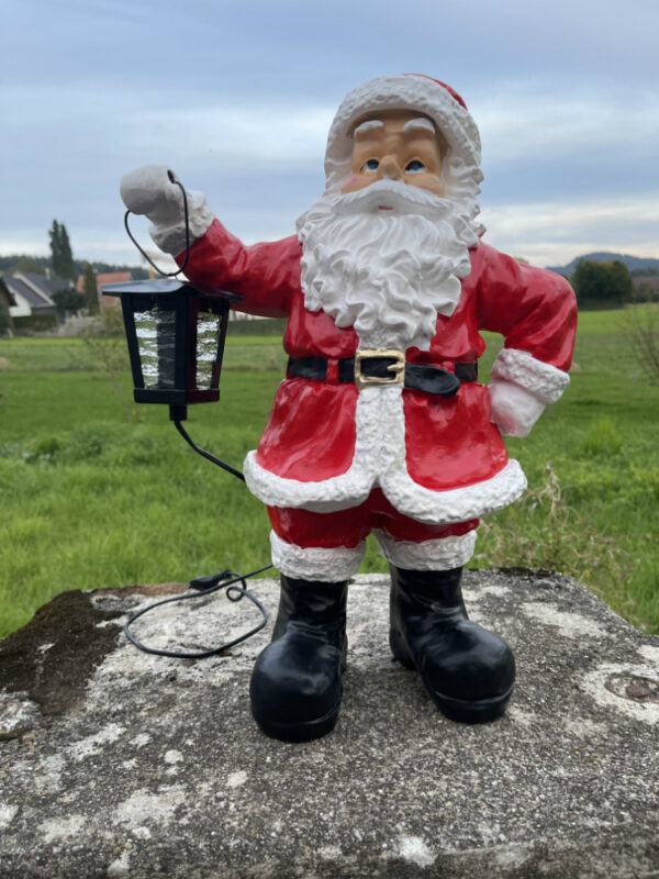 Weihnachtsmann beleuchtet für draussen, 230V Laterne, 50 cm hoch 2