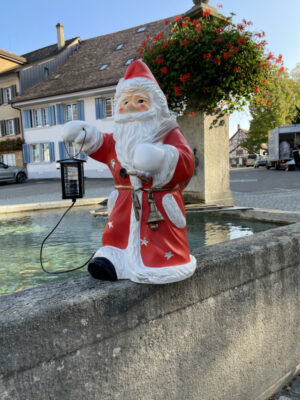 Weihnachtsmann für draussen beleuchtet, 73 cm hoch
