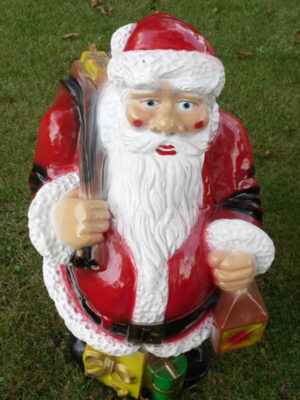 Weihnachtsmann Figur draussen, 75 cm hoch