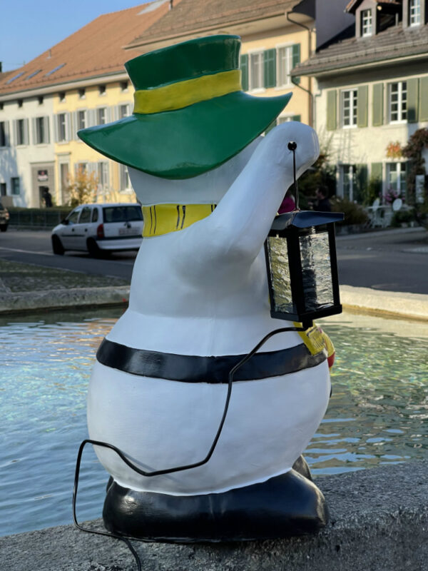 Deko Schneemann mit Solarlaterne, 65 cm hoch 5