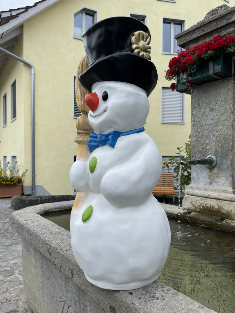 Weihnachtsdeko Schneemann gross, 80 cm hoch 4